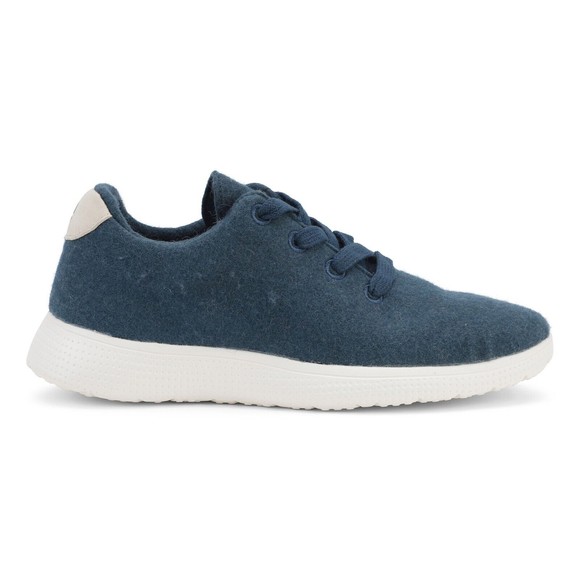 Egos Copenhagen Unisex Trainers Made out of Merino Wool Felt Denim Blue 10M - Picture 2 of 2